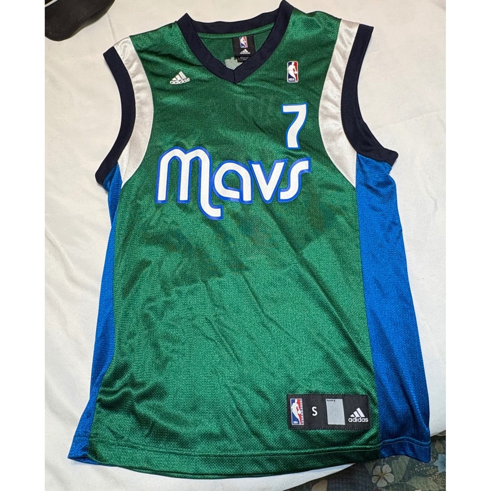 Adidas Dallas Mavericks DeSagana Diop 7 NBA Jersey Green Mens Small 7994A 06